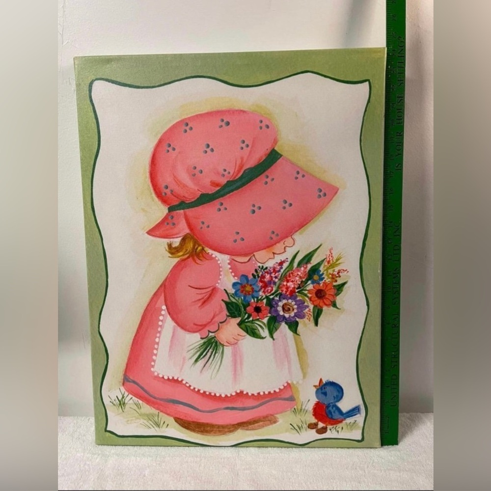 Little Girl in Pink canvas by Beverly Johnston